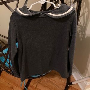 cute child’s collared grey shirt